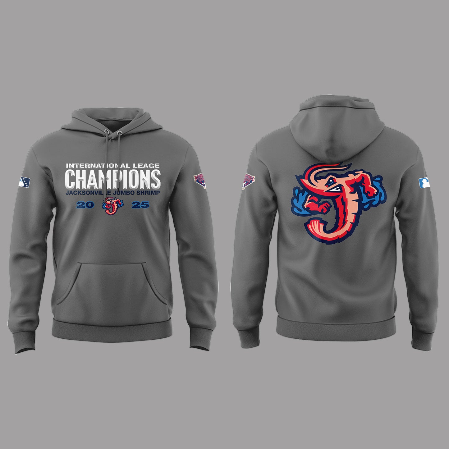 Limited Edition JaxShrimp 2025 International League Champions Hoodie-PA092625012