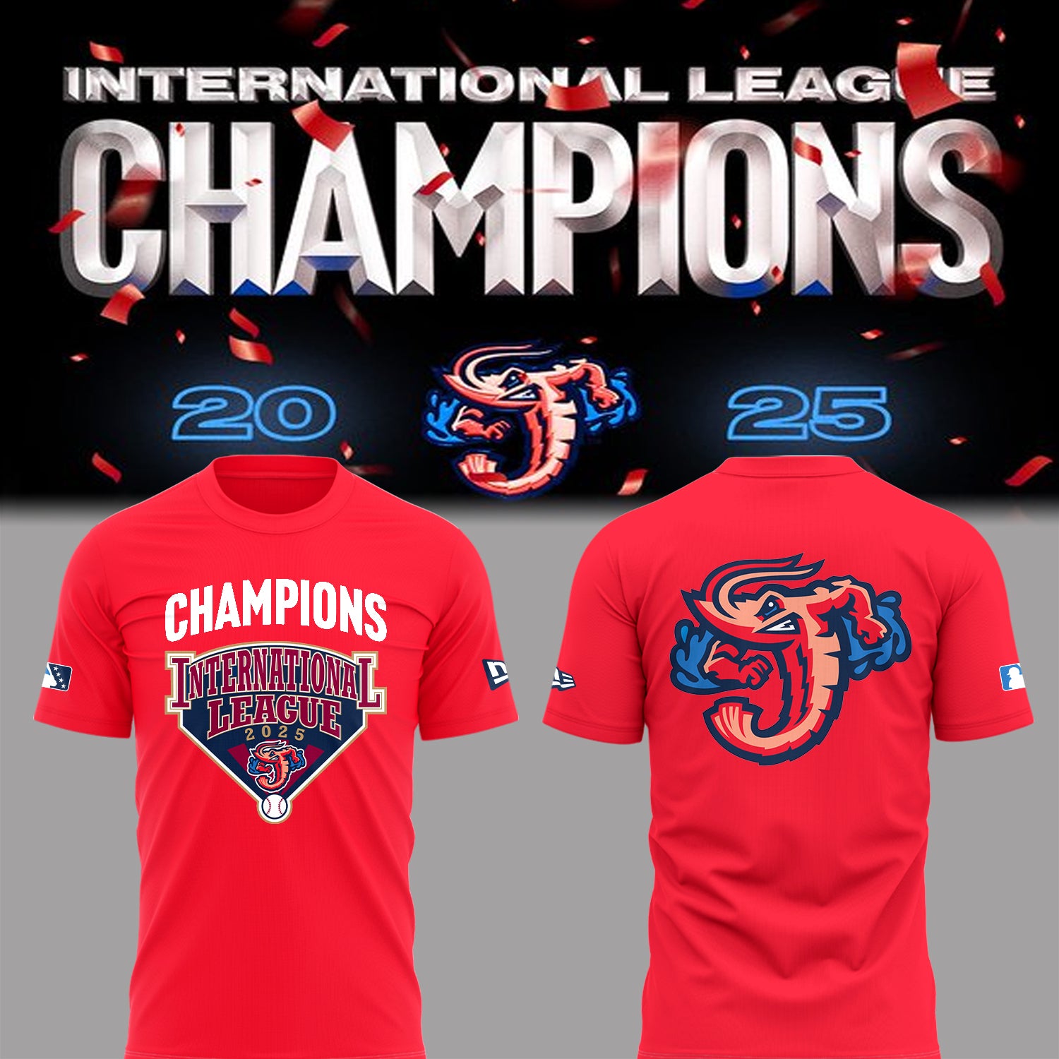 Limited Edition JaxShrimp 2025 International League Champions Tshirt-PA092625013