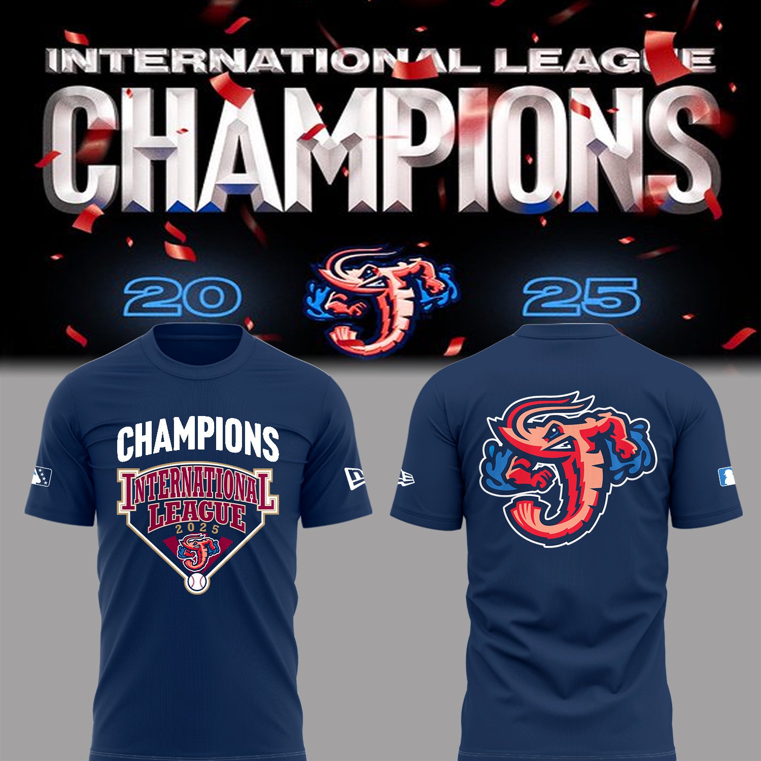 Limited Edition JaxShrimp 2025 International League Champions Tshirt-PA092625015