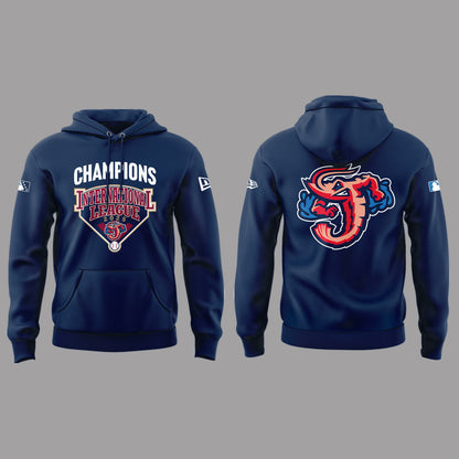 Limited Edition JaxShrimp 2025 International League Champions Hoodie-PA092625016
