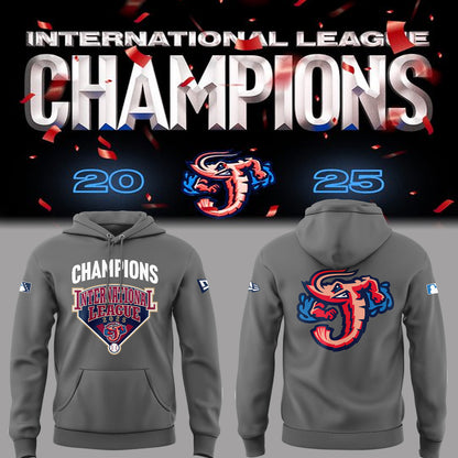 Limited Edition JaxShrimp 2025 International League Champions Hoodie-PA092625018