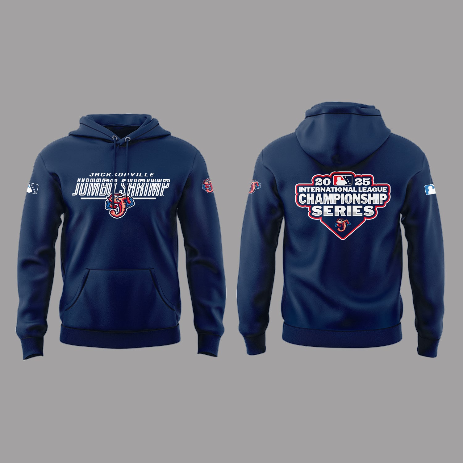 Limited Edition JaxShrimp 2025 International League Champions Hoodie-PA092625022