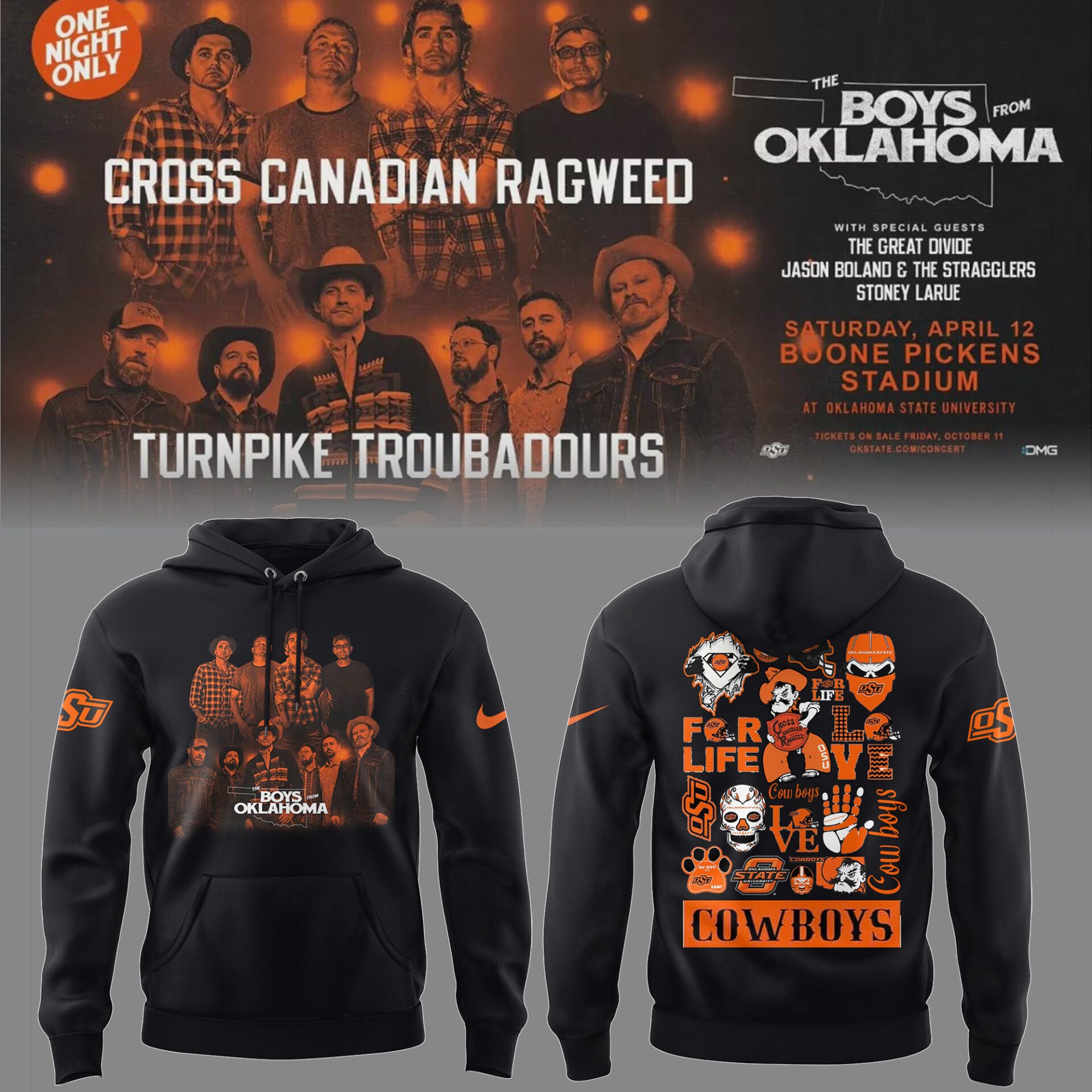 Limited Edition CCR The Boys From Oklahoma Hoodie-PU041125006