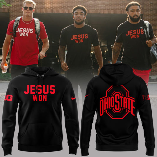 Limited Edition JESUS WON Black Hoodie 2024-PU082924503