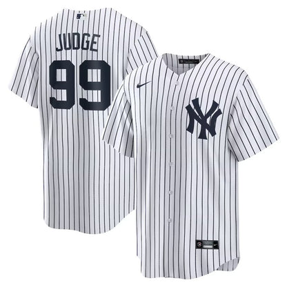 New York Yankees Aaron Judge Nike White Home Replica Player Name Jersey-PU091324357