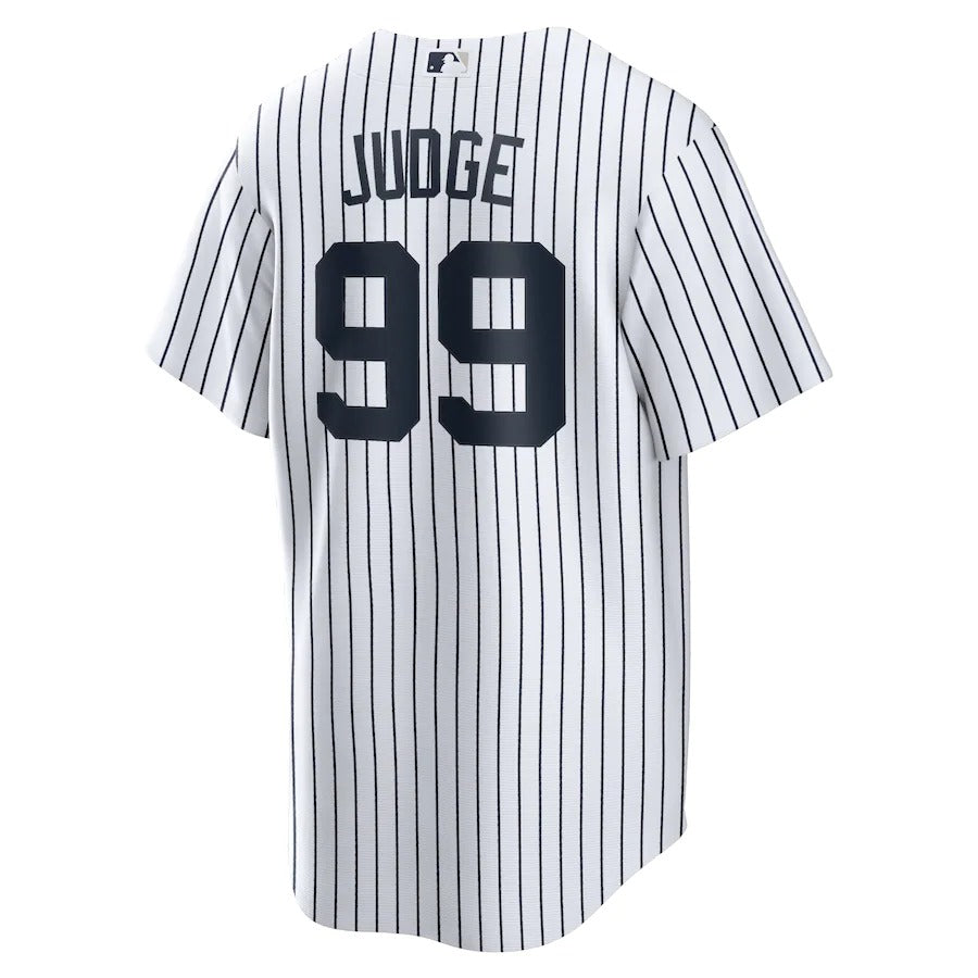 New York Yankees Aaron Judge Nike White Home Replica Player Name Jersey-PU091324357