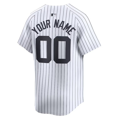 New York Yankees Nike White Home Limited Custom Jersey-PU091324358