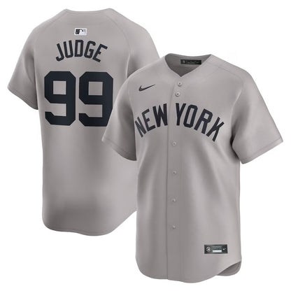 New York Yankees Aaron Judge Nike Gray Away Limited Player Jersey-PU091324361