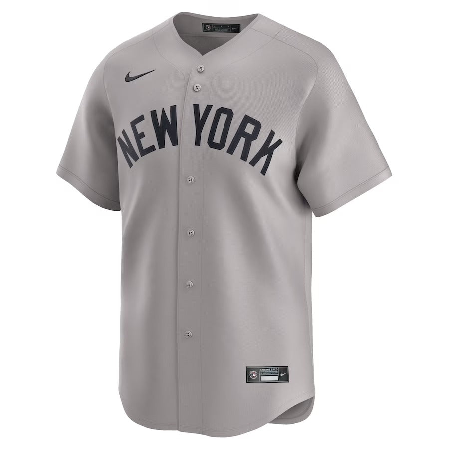 New York Yankees Aaron Judge Nike Gray Away Limited Player Jersey-PU091324361