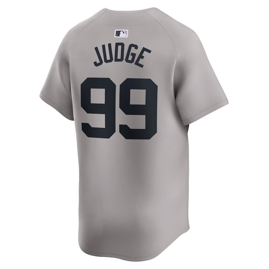 New York Yankees Aaron Judge Nike Gray Away Limited Player Jersey-PU091324361