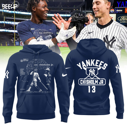 New York Yankees MLB 2024 Nike Limited Navy Pullover Hoodie-PU091324366