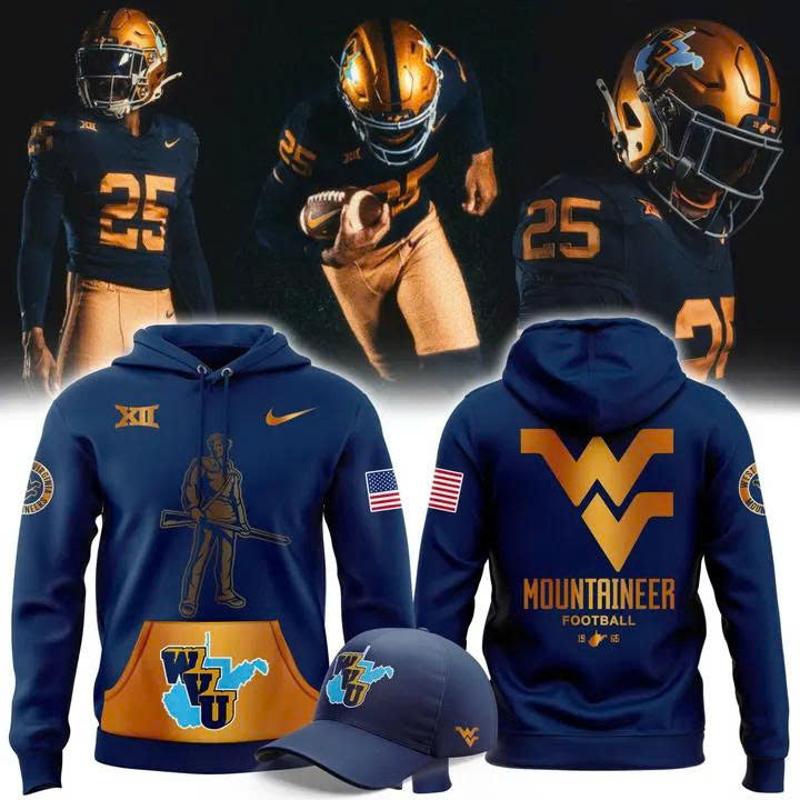 Limited Edition WVU Football 𝟏𝟗𝟔𝟓 𝐓𝐡𝐫𝐨𝐰𝐛𝐚𝐜𝐤 Hoodie v3