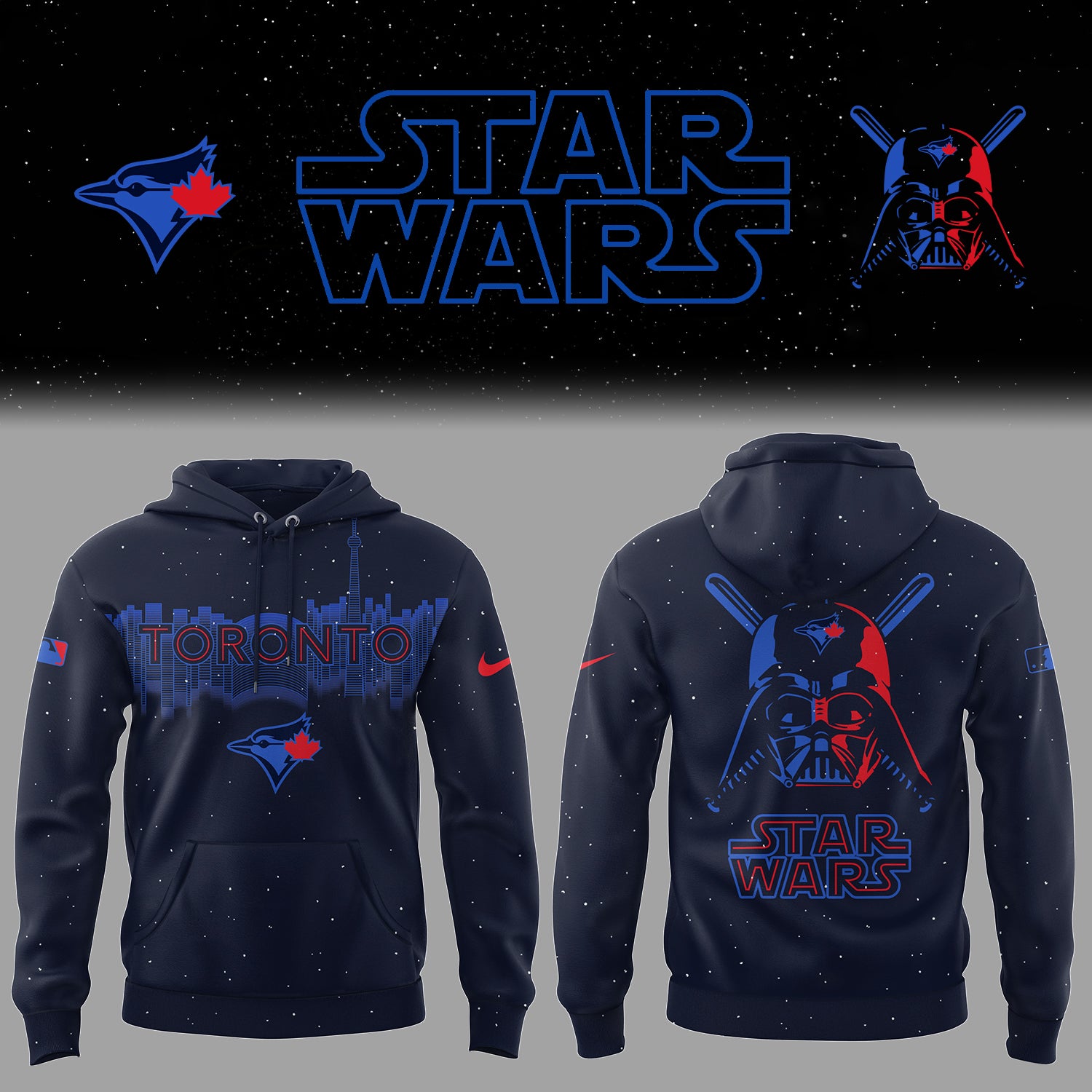 Blue Jays Baseball 2025 Limited "Blue Jays x Star Wars" City Connect Hoodie-PU25040310