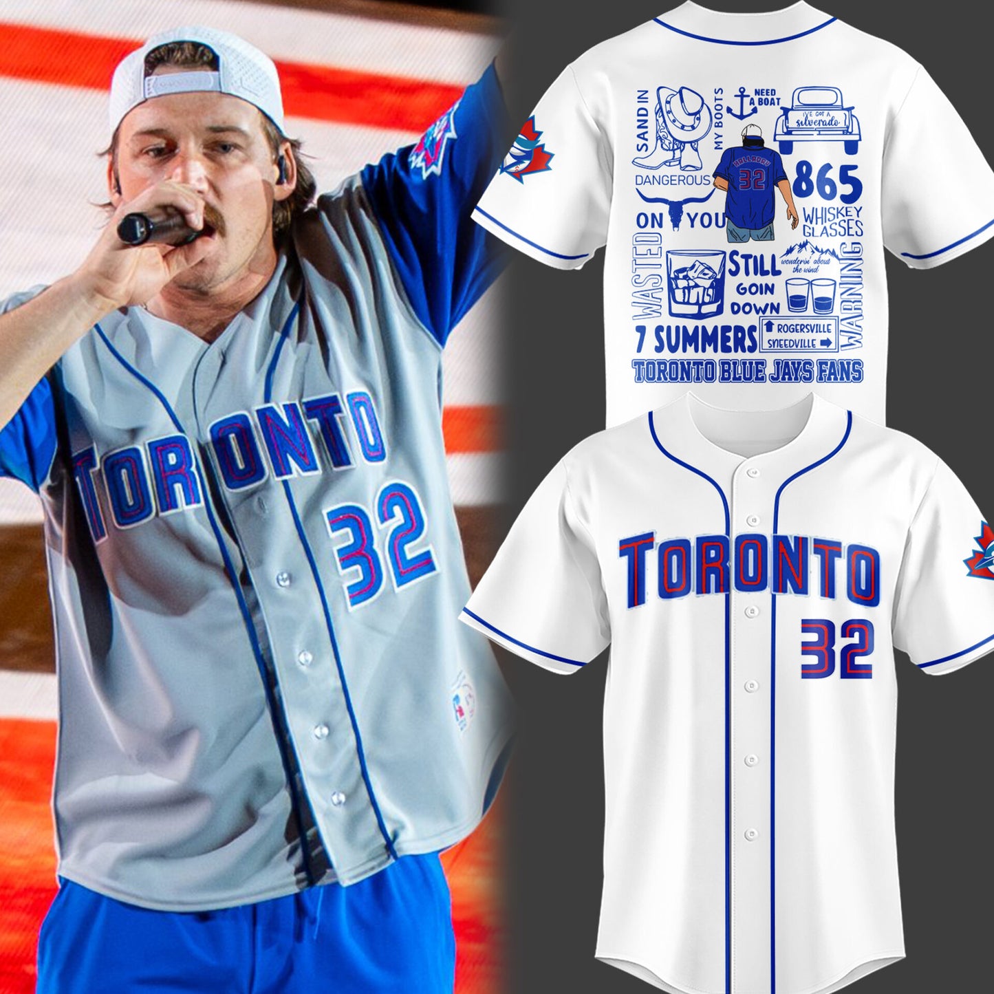 Limited Edition Toronto Baseball 'I'm The Problem Tour 25' MG Jersey-PU25090725
