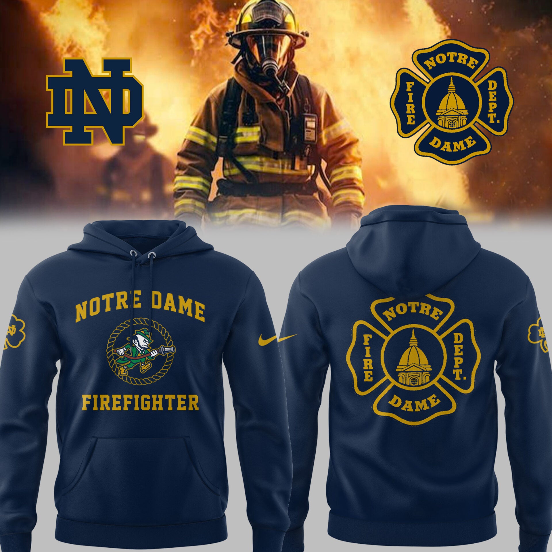 Limited Edition Irish Football x Firefighter Appreciation Day 2025 Hoodie