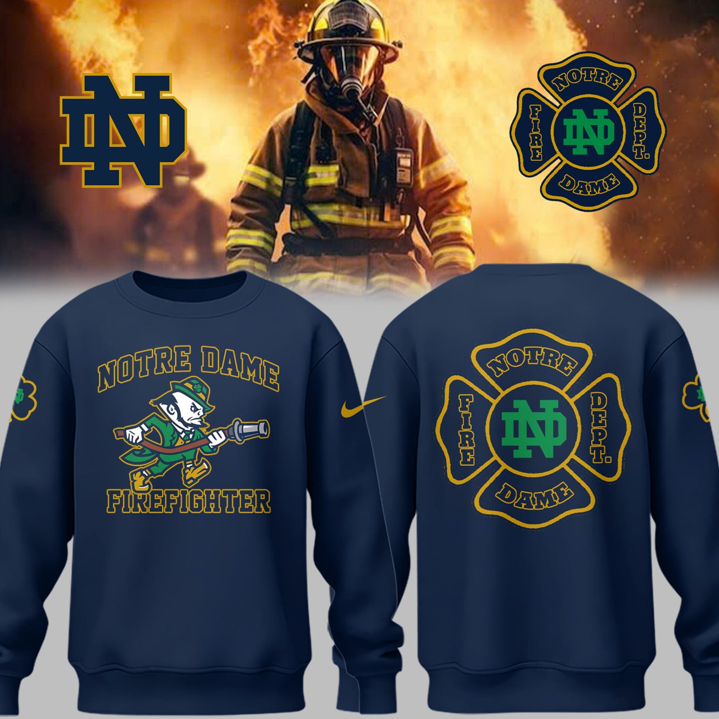 Limited Edition Irish Football x Firefighter Appreciation Day 2025 Sweatshirt