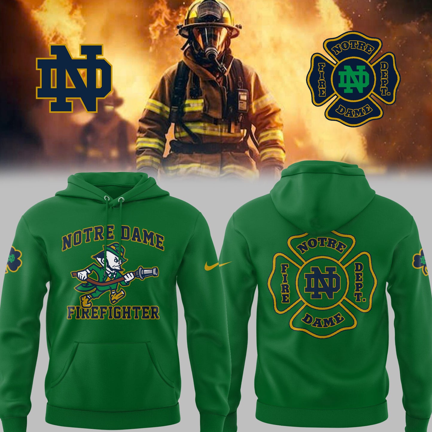 Limited Edition Irish Football x Firefighter Appreciation Day 2025 Hoodie