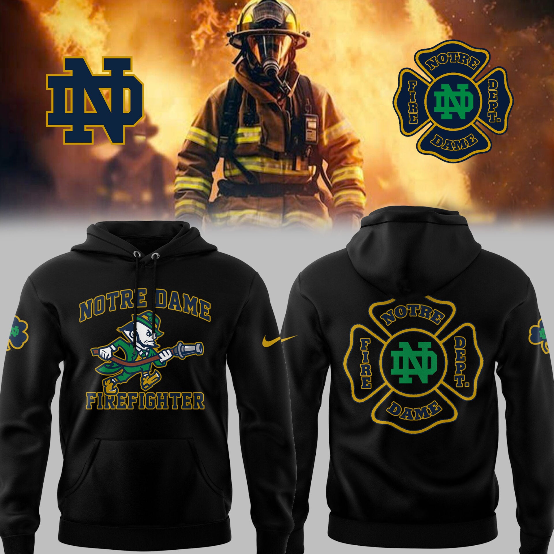 Limited Edition Irish Football x Firefighter Appreciation Day 2025 Hoodie