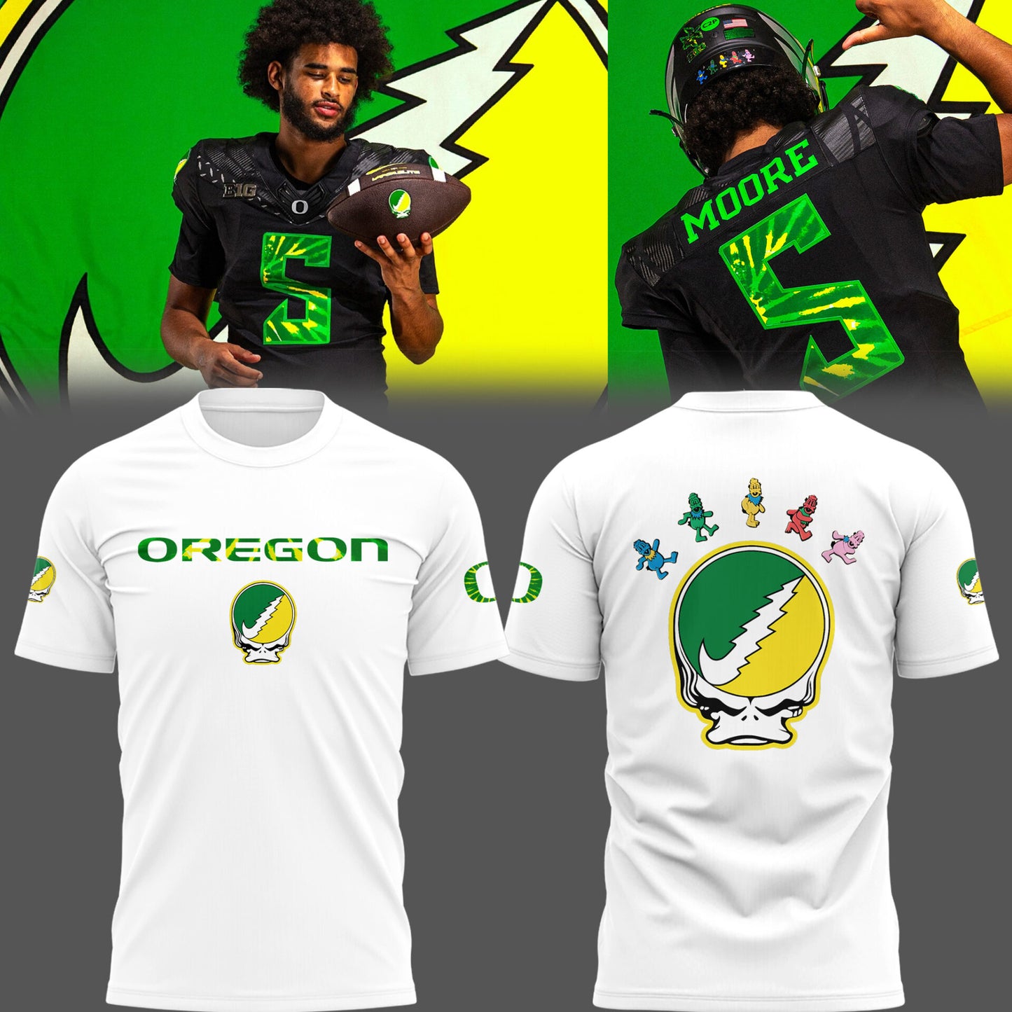 Special Edition Oregon Ducks X Grateful Dead Shirt