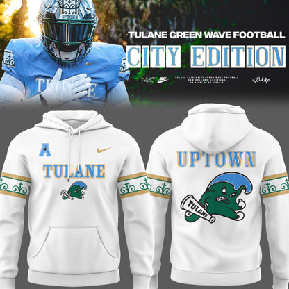 Limited Edition Tulane Football City Edition #UptownFootball W Hoodie-PU25102203