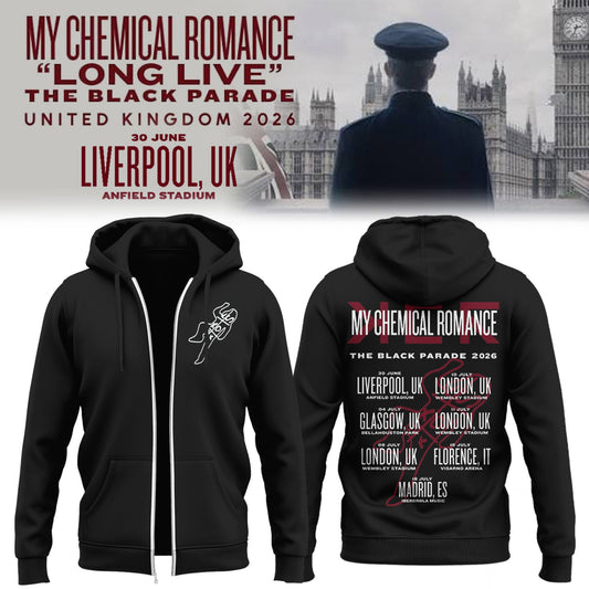 MCR The Black Parade TOUR 2026 Zip Hoodie
