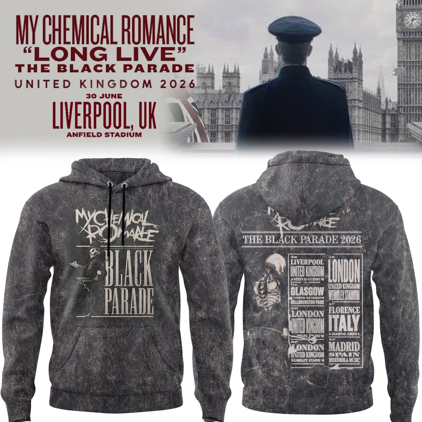 MCR The Black Parade TOUR 2026 Hoodie