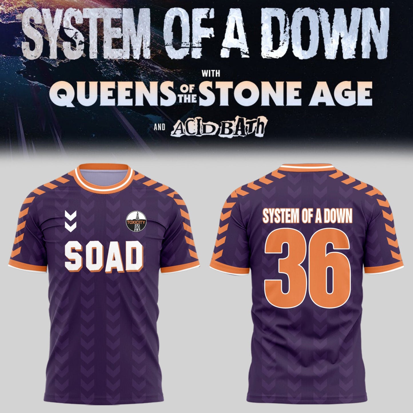 Limited Edition SOAD UK & Europe Stadium Tour 2026 T-Shirt