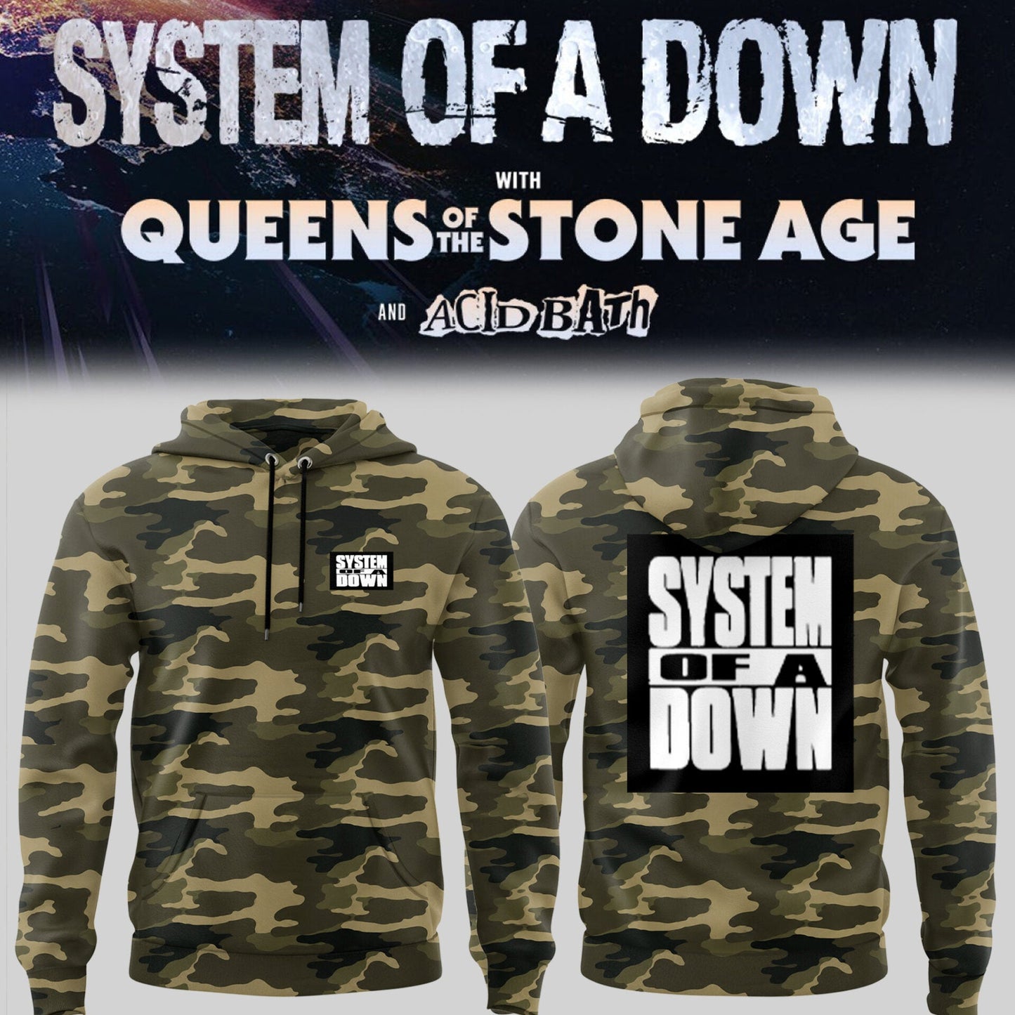 Limited Edition SOAD UK & Europe Stadium Tour 2026 Hoodie