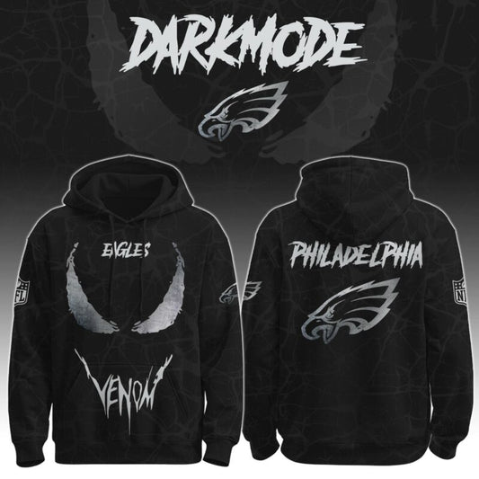 Philadelphia Eagles Eagles x Venom Darkness Hoodie