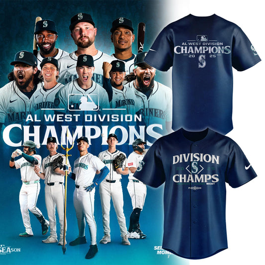Seattle Mariners 2025 AL West Division Champions Limited Jersey v3