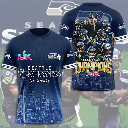 Seattle Seahawks Super Bowl LX Champions Limited Edition T.shirt