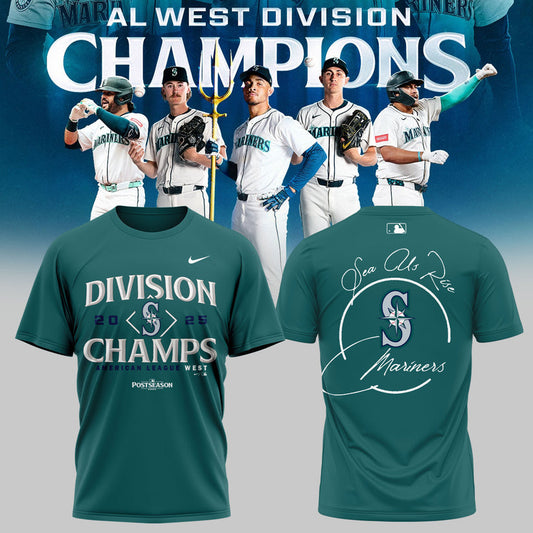 Seattle Mariners AL West Division Champions Locker Room Tshirt
