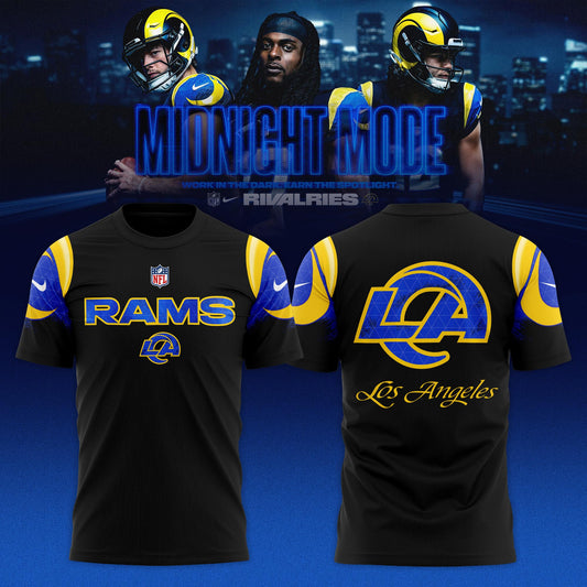 _ Los Angeles Rams Midnight Blue 2025 Rivalries Special T-shirt