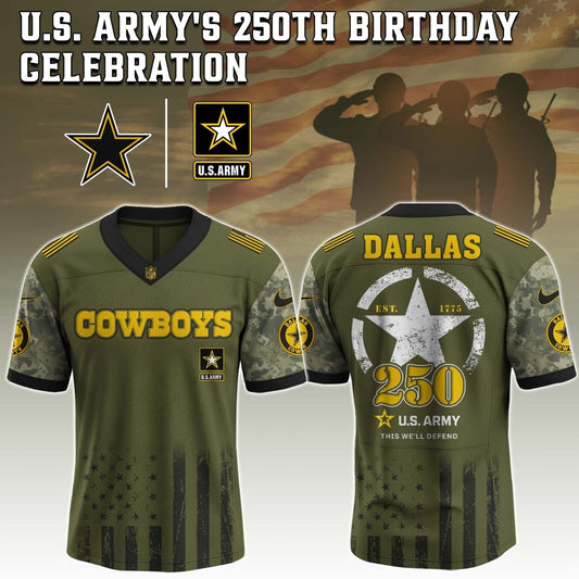Dallas Cowboys x U.S. ARMY'S 250TH Birthday Special Edition Jersey - Tycheco