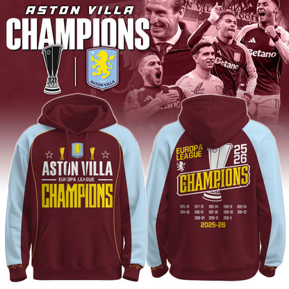 AVFC Champion Europa League 2026 Limited Edition + Selling Out Fast