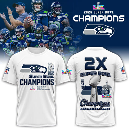 Seattle Seahawks Super Bowl LX Champions Limited Edition T.shirt