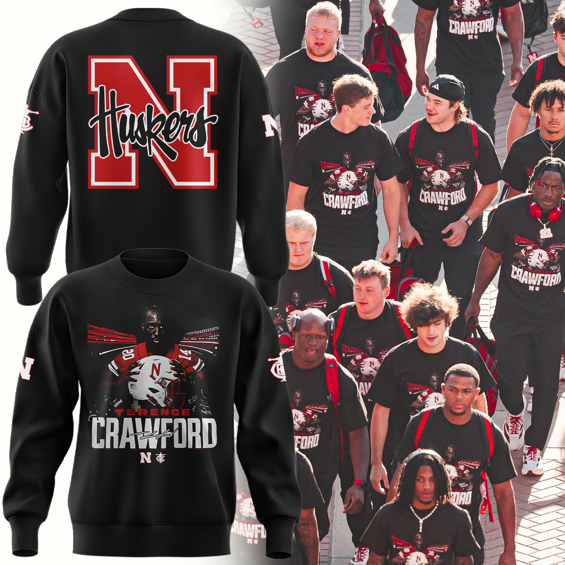 Exclusive Version Nebraska Football x Crawford Sweat 2025