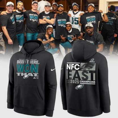 Philadelphia Eagles 2025 NFC East Division Champions Hoodie