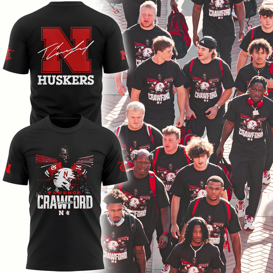Exclusive Version Nebraska Football x Crawford Tshirt 2025