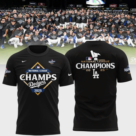 Los Angeles Dodgers NATIONAL LEAGUE CHAMPIONS 2025 T-shirt
