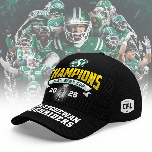 Saskatchewan Roughriders 112th Grey Cup champion Black Hoodie Version 2