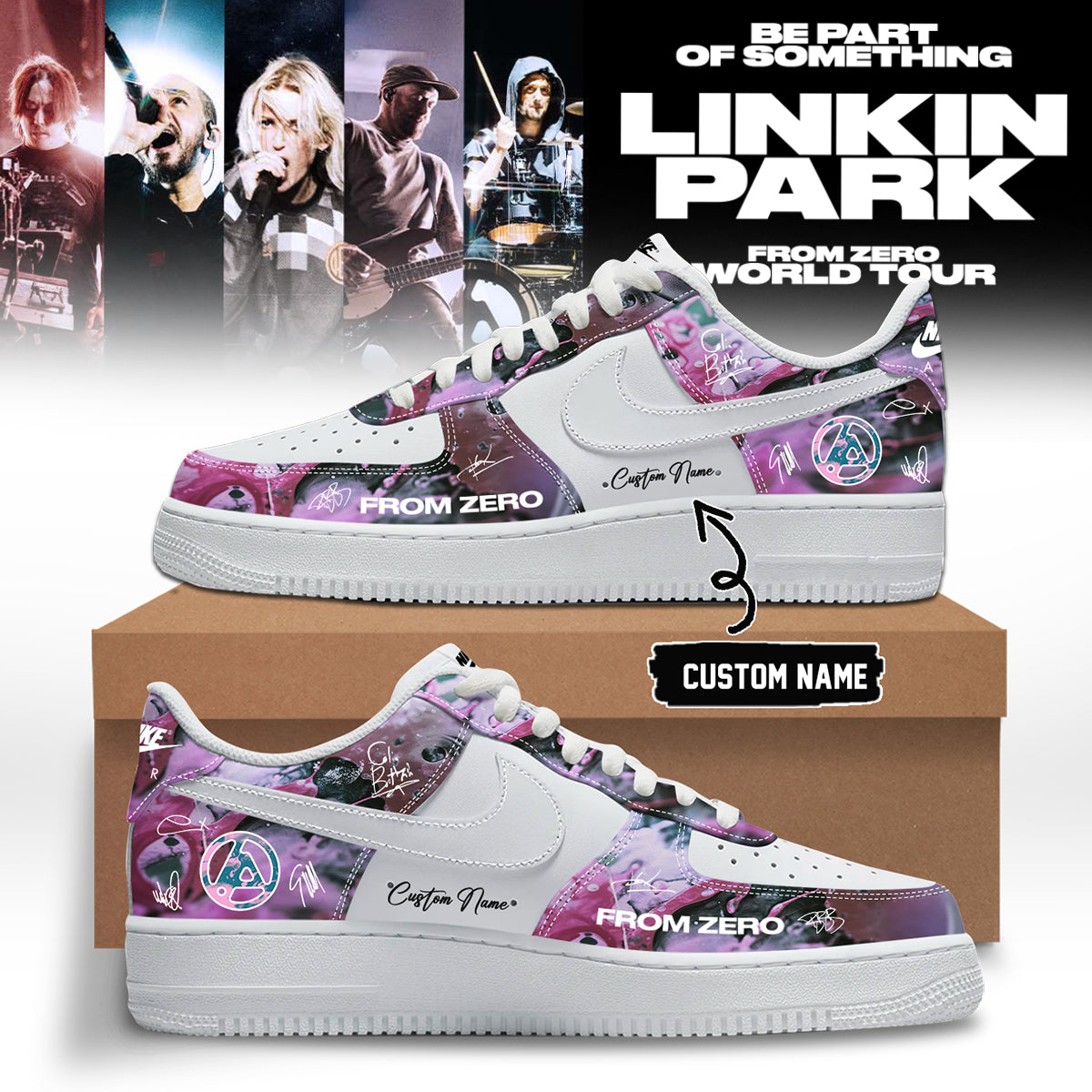 Linkin Park From Zero World Tour 2026 Signed Shoes