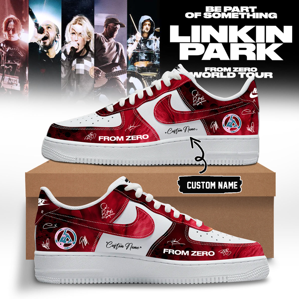 Linkin Park From Zero World Tour 2026 Signed Shoes