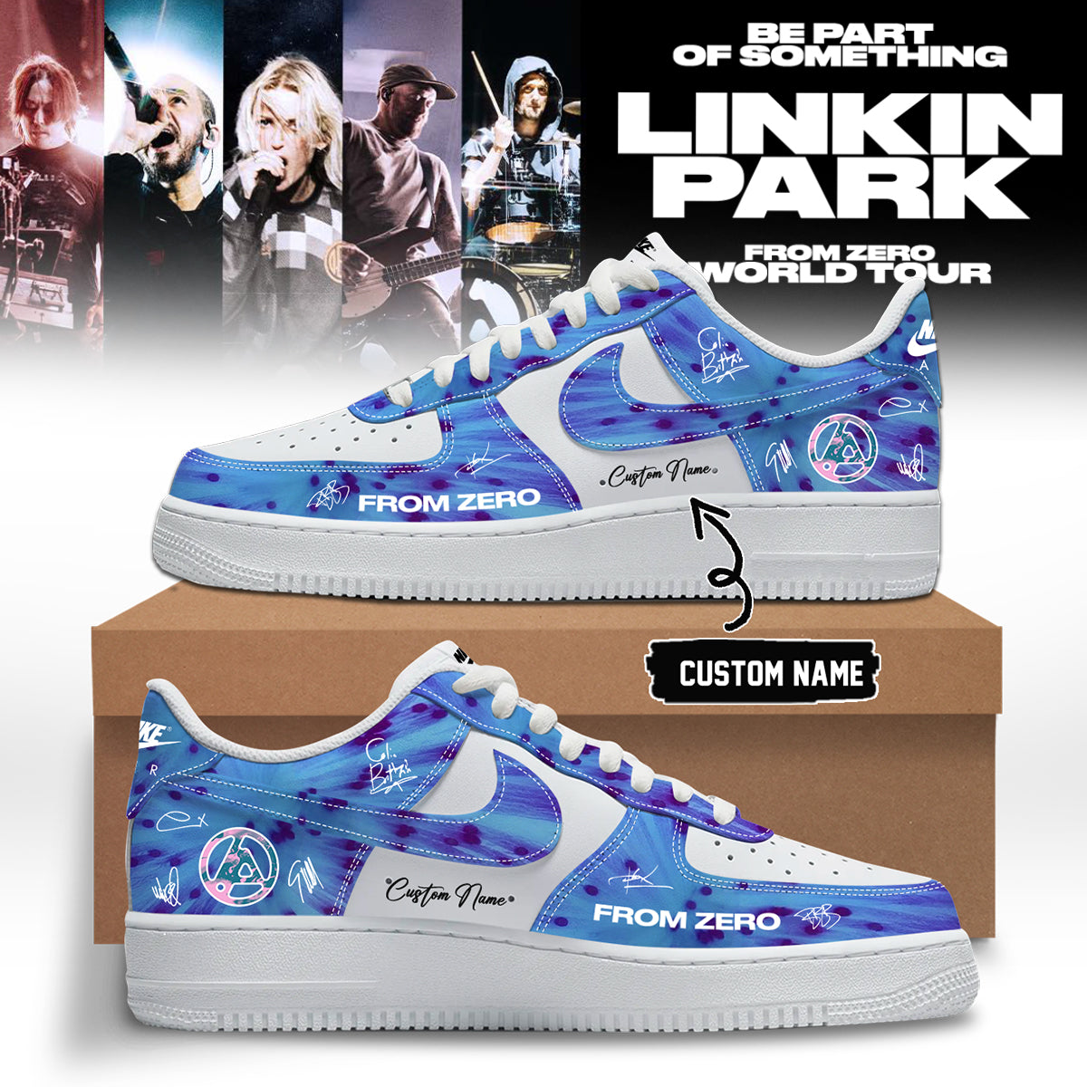 Linkin Park From Zero World Tour 2026 Signed Shoes