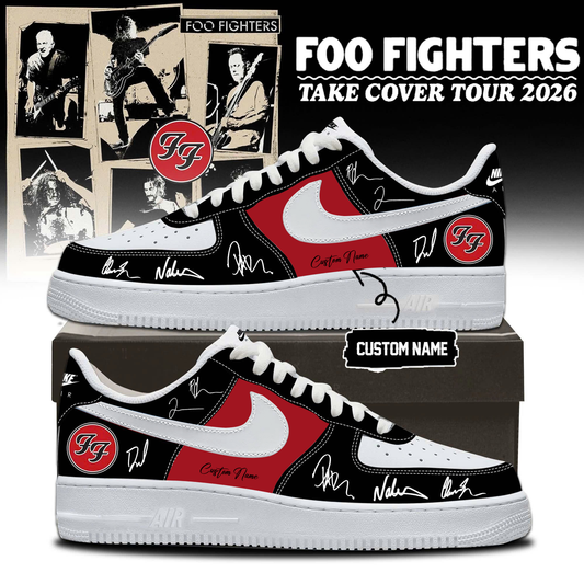 Foo Fighters ”Take Cover Tour 2026” Limited Edition Signature – AF1 Shoes