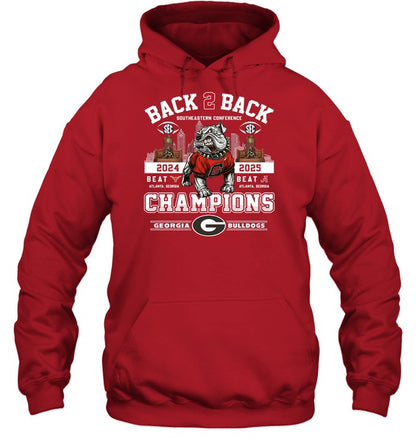 UGA 2025 SEC Football Conference Champions Hoodie Limited Edition v2