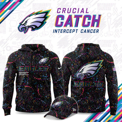 Philadelphia Eagles Crucial Catch 2025 Hoodie