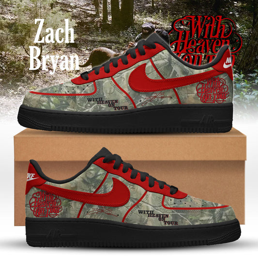 The With Heaven On Tour Zach Bryan Limited Edition Air Force 1 V2