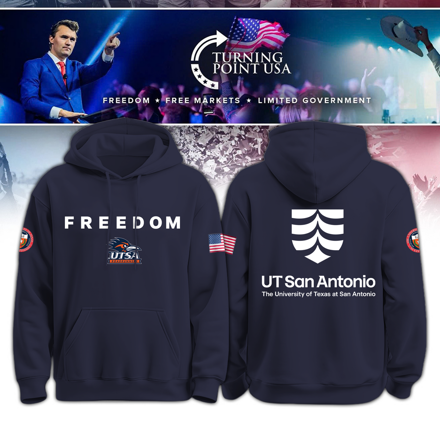 Limited Edition University Of Texas - San Antonio Freedom Hoodie