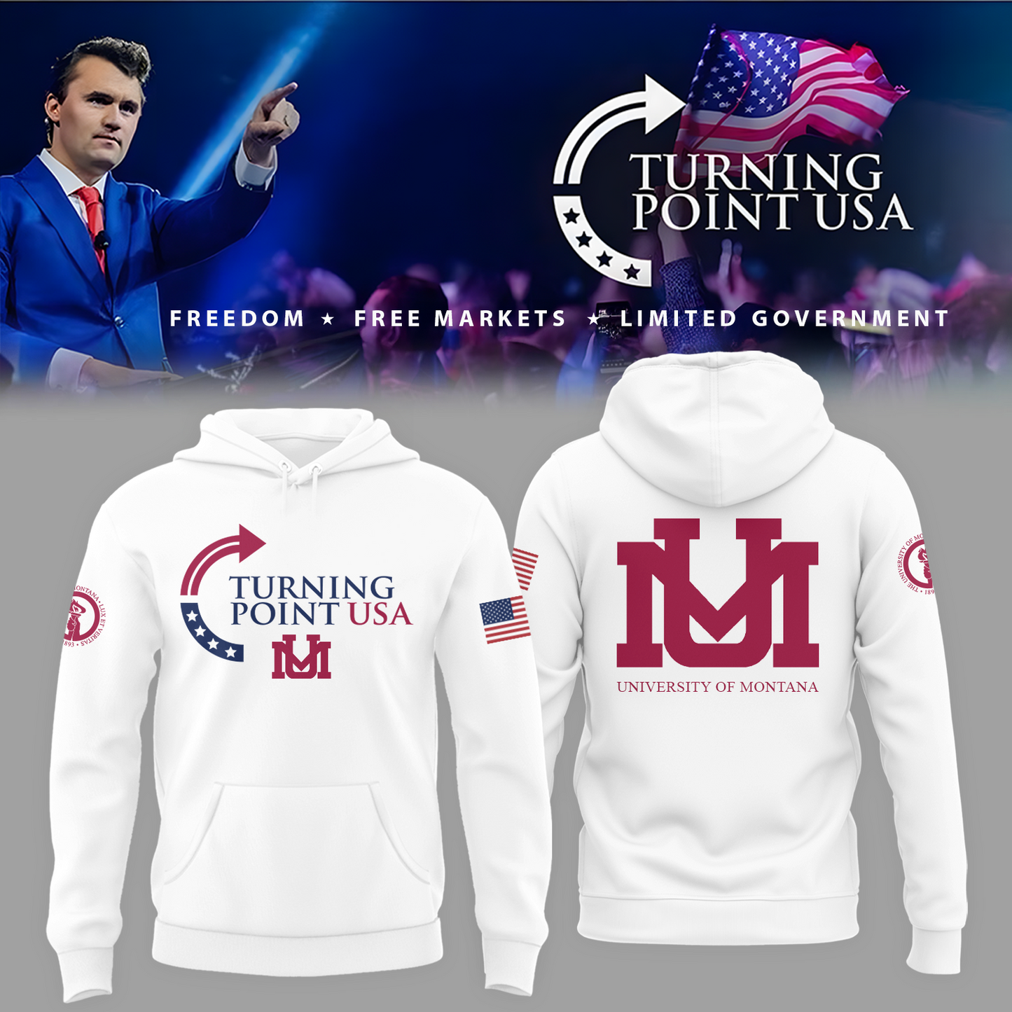 Montana University x Turning Point USA Hoodie